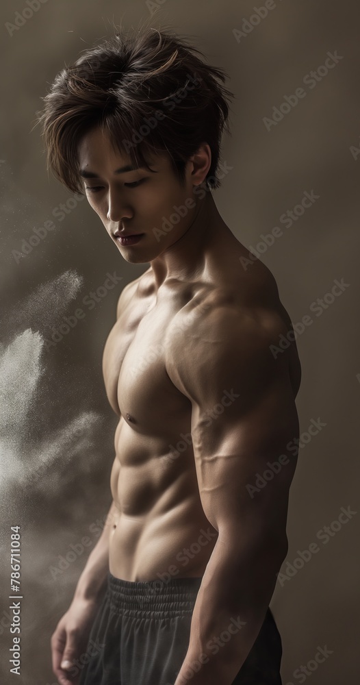 Fototapeta premium Gym Warrior's Gaze