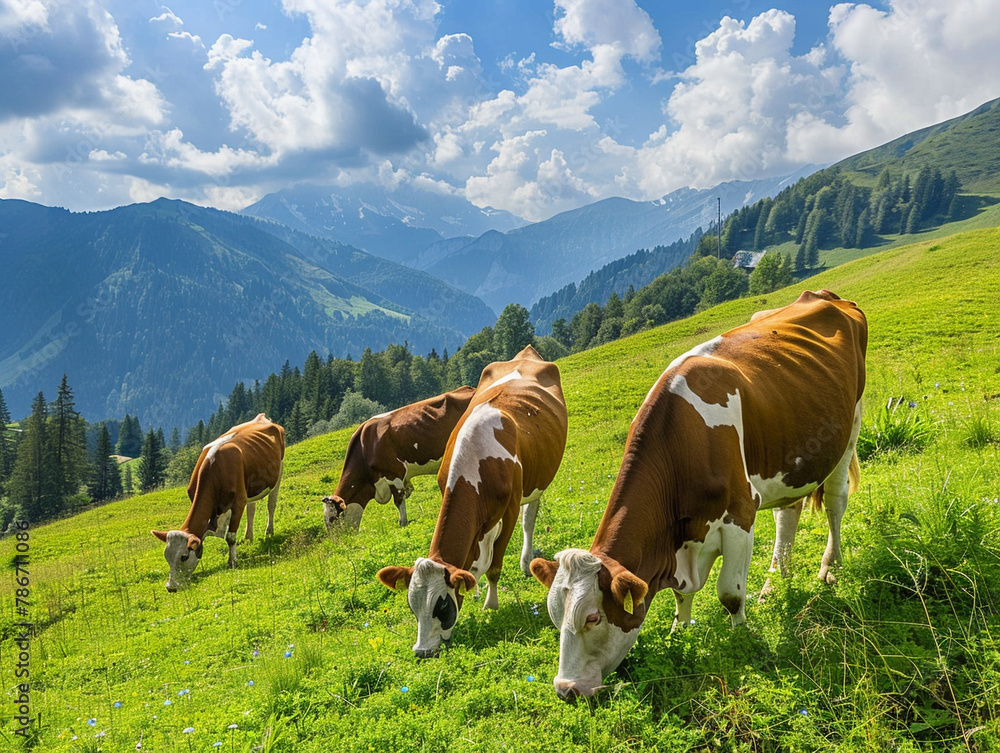 cow on a meadow