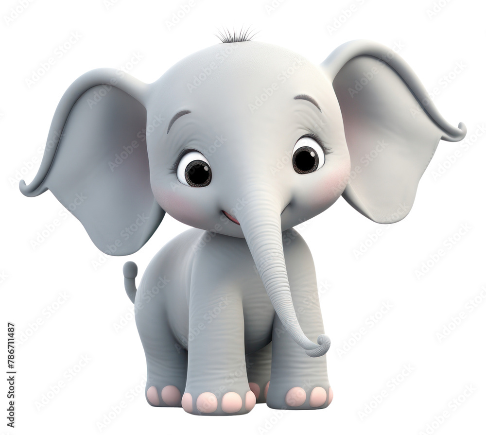 PNG Cute baby elephant background wildlife cartoon mammal