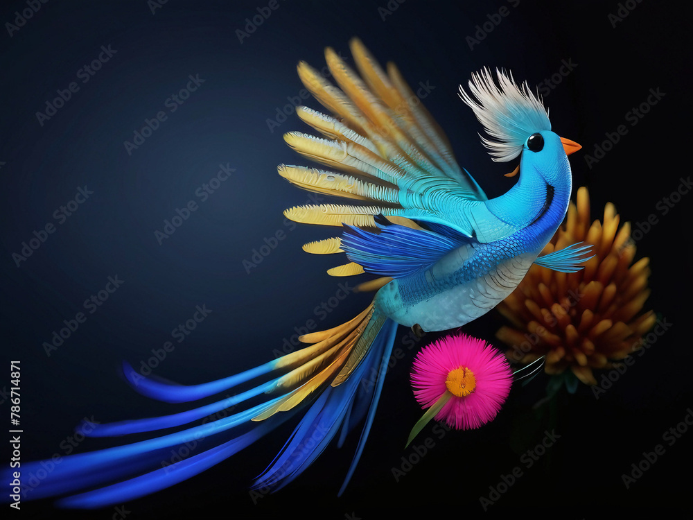 Obraz premium blue and yellow macaw ara