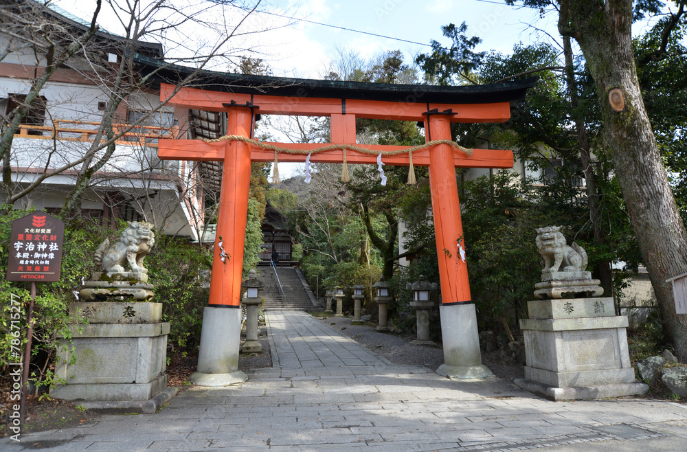 宇治神社　 一の鳥居　京都府宇治市