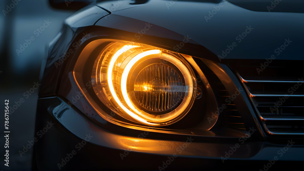 Details of the modern car headlamp