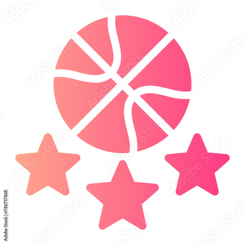 basketball gradient icon