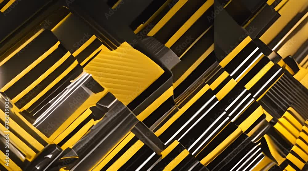 Abstract yellow orange and black contrast background.Tech futuristic corporate design. Geometric illustration backgrpund footage Abstract yellow orange and black contrast background.Tech futuristic corporate design. Geometric illustration backgrpund footage