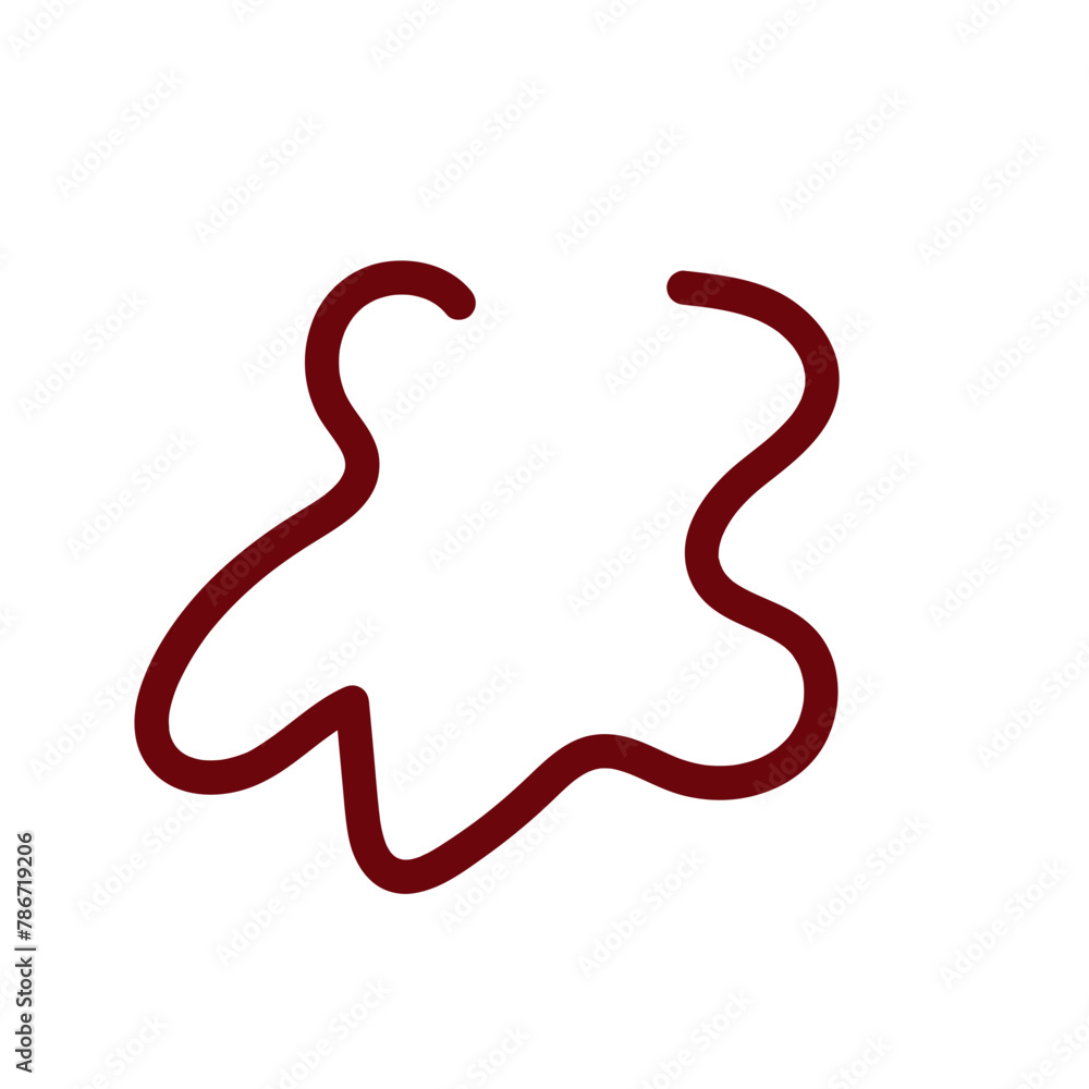 Abstract shapes Squiggly lines