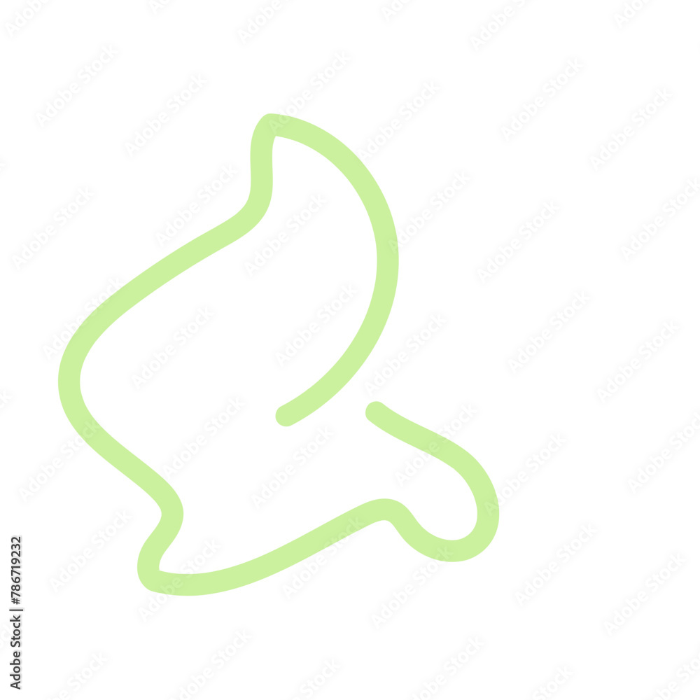 Obraz premium Abstract shapes Squiggly lines