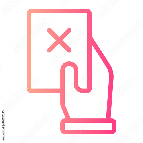 penalty card gradient icon