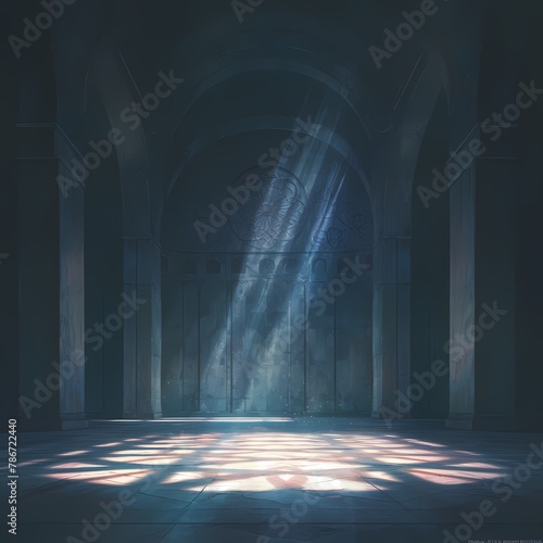 Experience the Majesty of an Empty Cathedral in This Stunning Panoramic Image - Perfect for Your Next Project or Campaign!