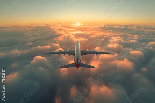 Soaring Through the Ethereal Beauty of Commercial Aviation's Boundless Skies