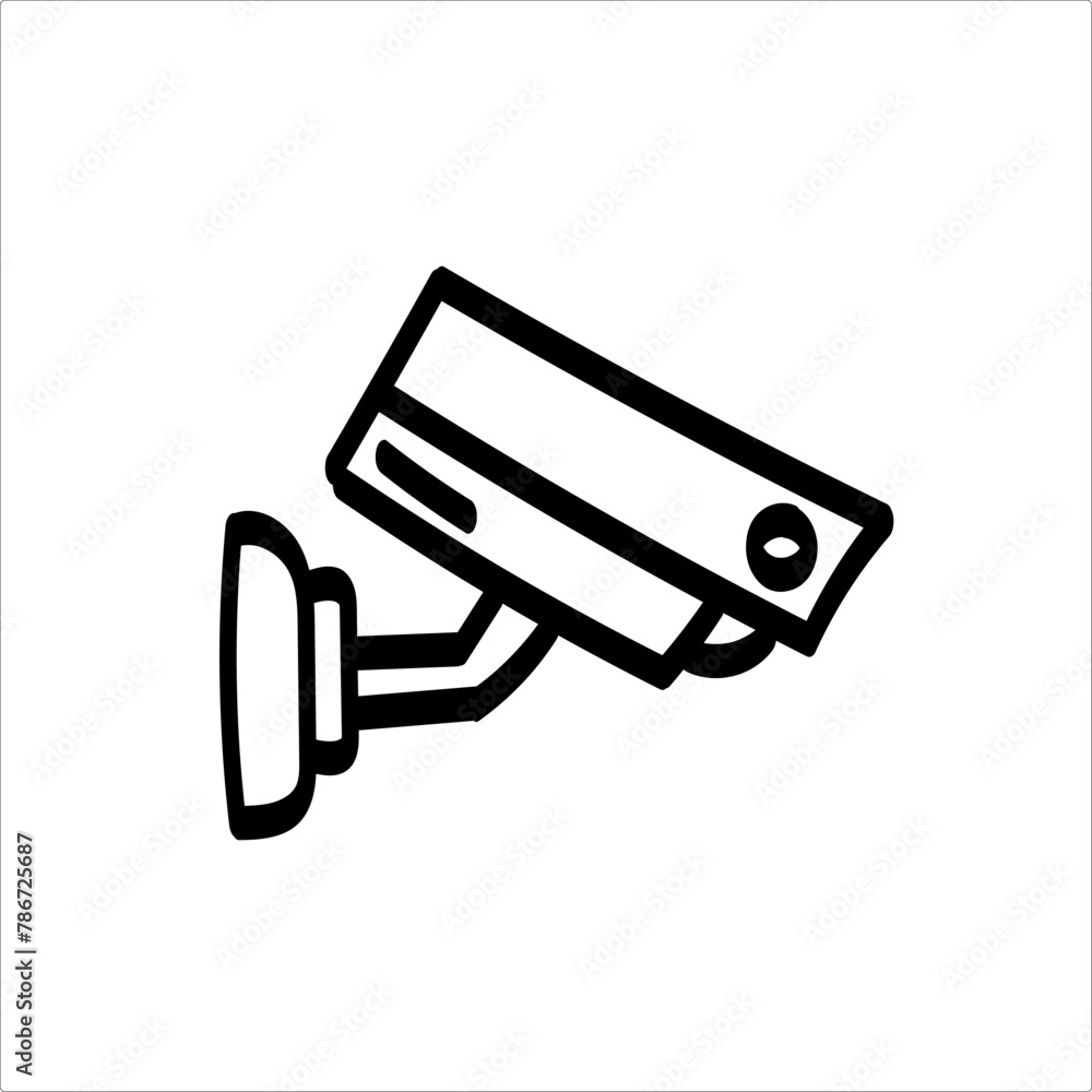 Flat icon of security camera vector Flat icon of security camera vector