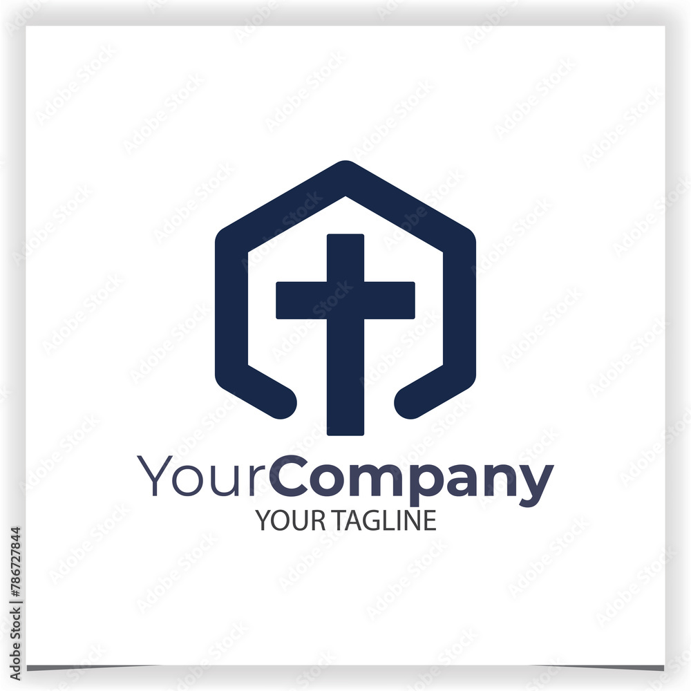 Vector Church logo design template Vector Church logo design template
