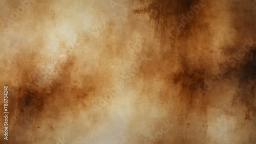 amber brown sepia gradient watercolor on paper texture background from Generative AI