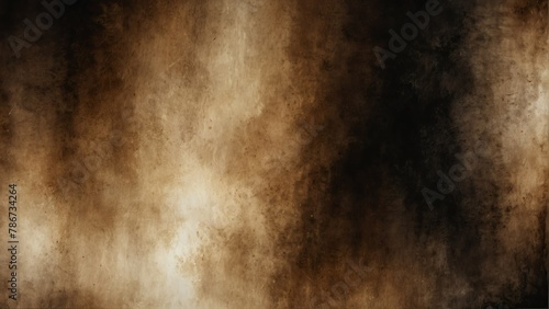 black sepia gradient watercolor on paper texture background from Generative AI