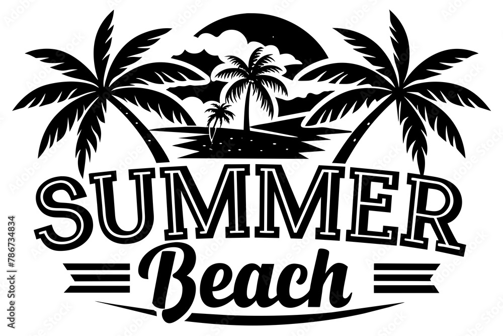 summer-beach--t-shirt-design