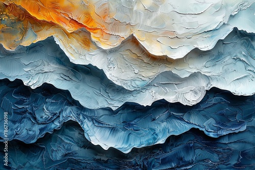 Wallpaper Mural Handmade Paper Elegance Meets Abstract Acrylic Torontodigital.ca