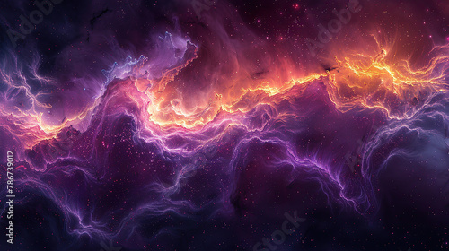 Abstract background purple lightning shape.  © DEE_DRAW