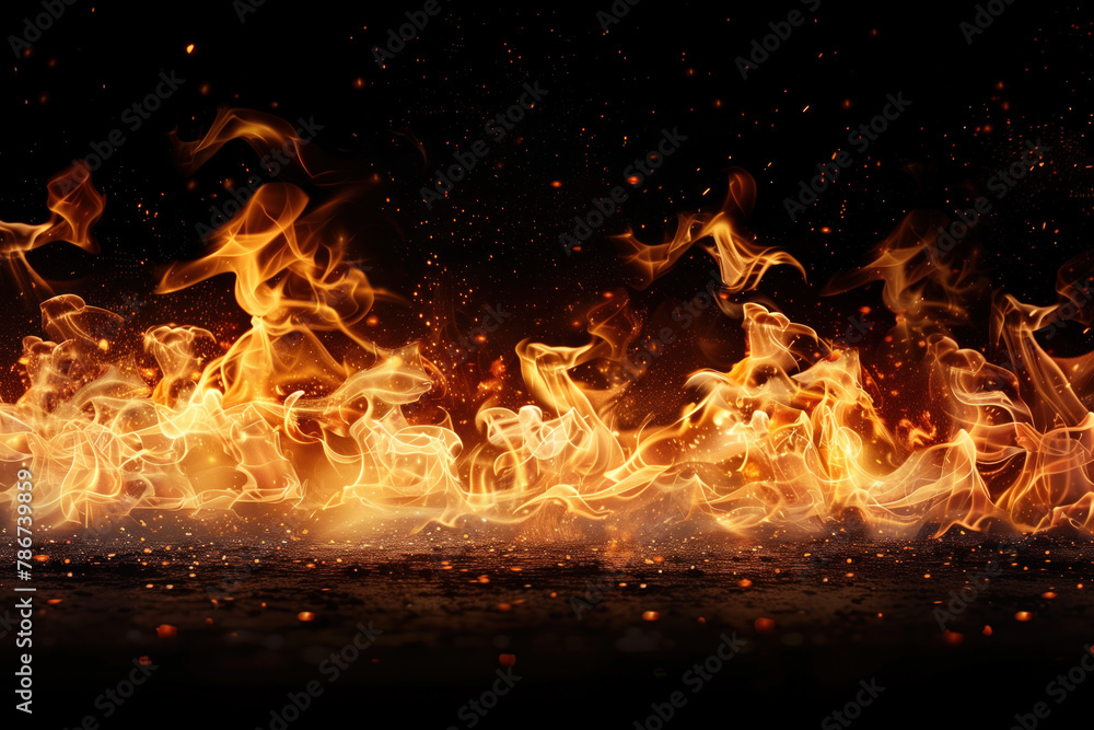 Fire, Flames, Studio SHot, Generative AI Fire, Flames, Studio SHot, Generative AI