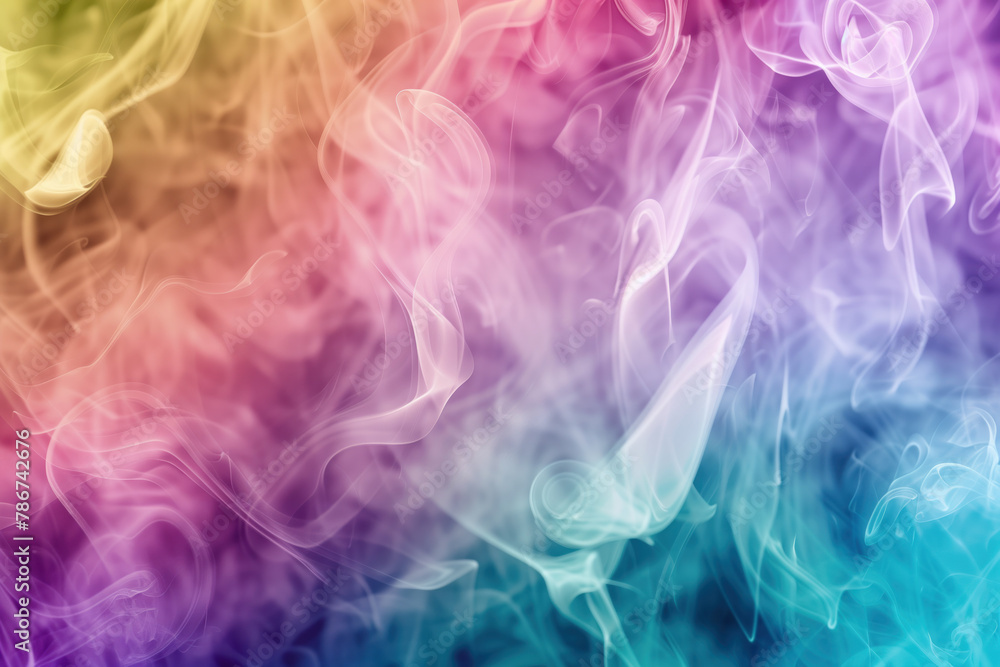 Colorful Smoke, Studio Shot, Generative AI Colorful Smoke, Studio Shot, Generative AI