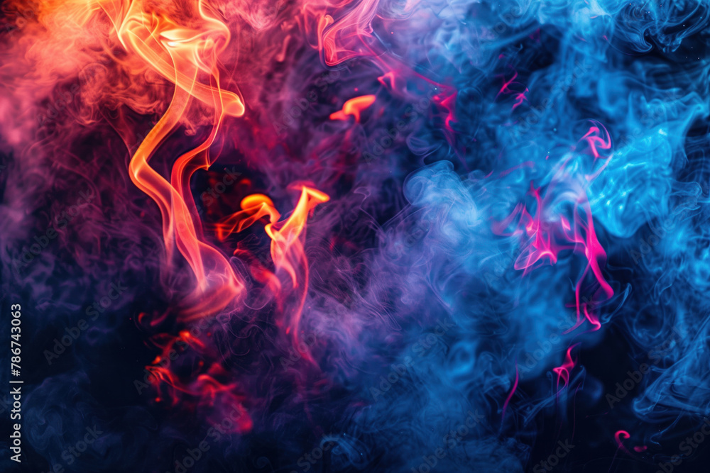 Colorful Smoke, Studio Shot, Generative AI Colorful Smoke, Studio Shot, Generative AI
