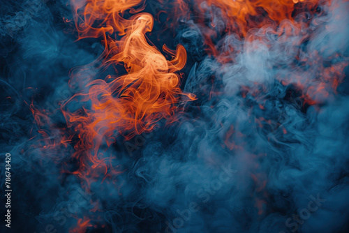 Colorful Smoke, Studio Shot, Generative AI