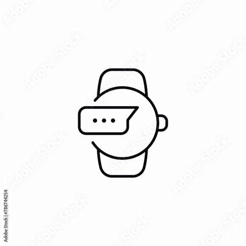 smart watch message notification icon