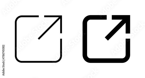 Link icon vector isolated on white background. Link vector icon. External link symbol vector icon. Hyperlink symbol