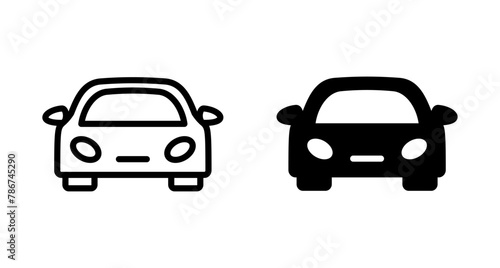 Car icon vector isolated on white background. Car icon vector.