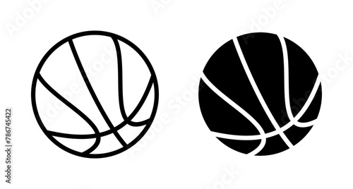 Basketball icon vector isolated on white background. Basketball ball icon. Basketball logo vector icon