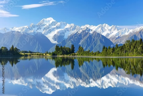 New Zealand Lake Matheson photo