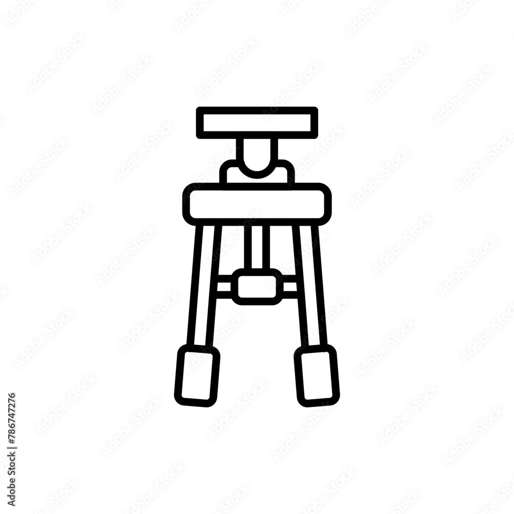 Tripod outline icons, minimalist vector illustration ,simple transparent graphic element .Isolated on white background Tripod outline icons, minimalist vector illustration ,simple transparent graphic element .Isolated on white background