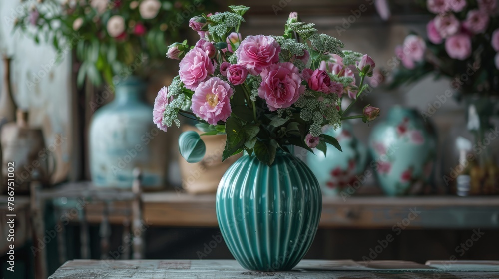 Finished flower arrangement in a vase for home. Flowers bunch, set for interior. Fresh cut flowers for decoration home. Finished flower arrangement in a vase for home. Flowers bunch, set for interior. Fresh cut flowers for decoration home.