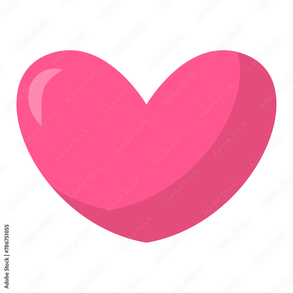 Vector heart illustration on white background Vector heart illustration on white background