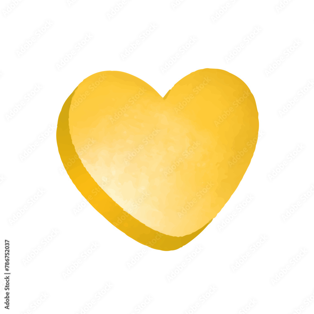 Watercolor heart isolated on white background Watercolor heart isolated on white background