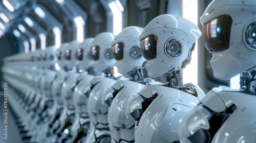 Fototapeta premium Sovereignty, high ethical governance and security in an AI-powered society.