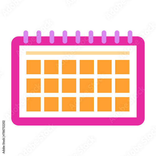 vector illustration for calendar icon on white background