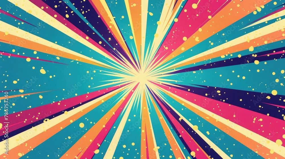 Exploding star burst texture japanese radius cartoon pattern abstract background Exploding star burst texture japanese radius cartoon pattern abstract background