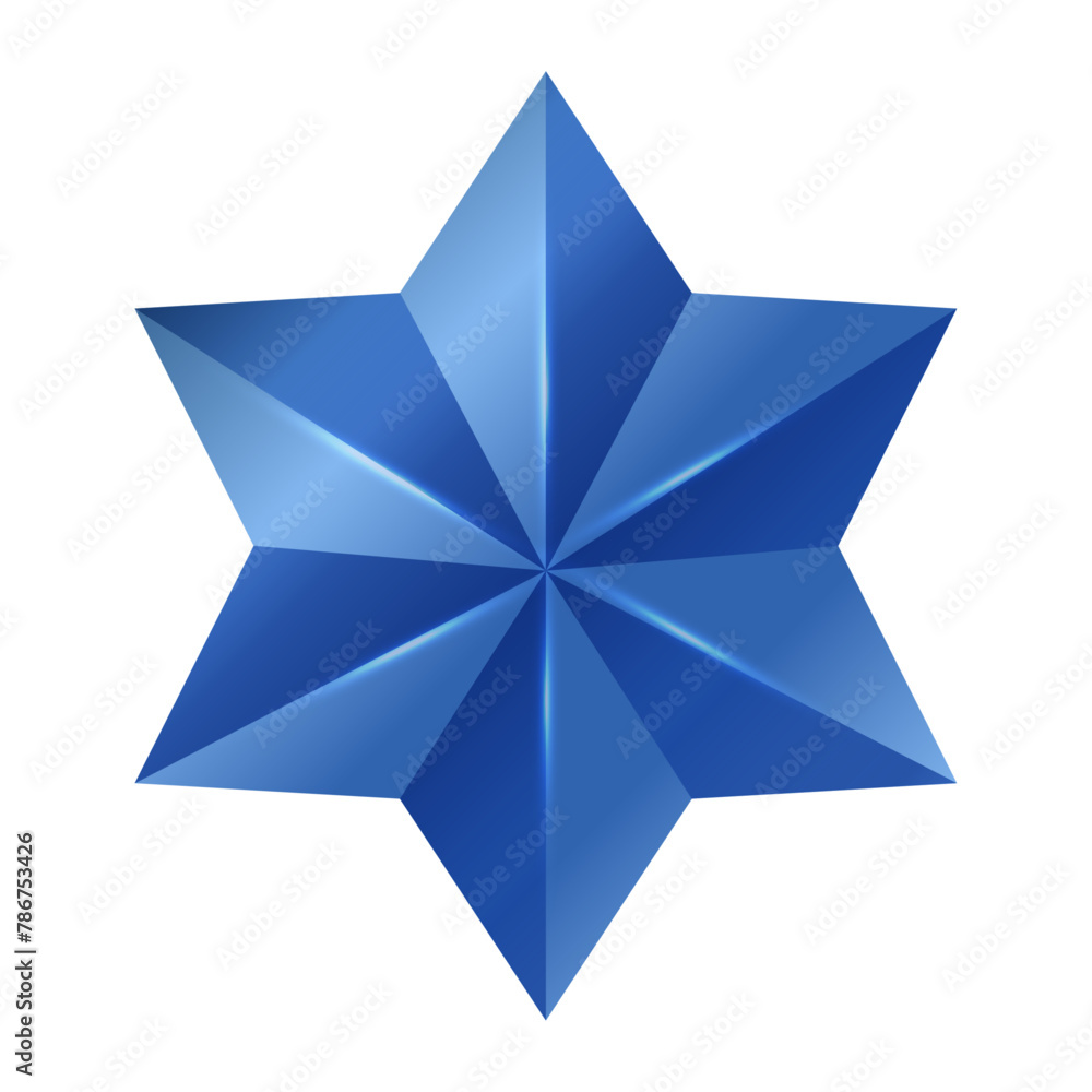 Obraz premium vector realistic star illustration on white background