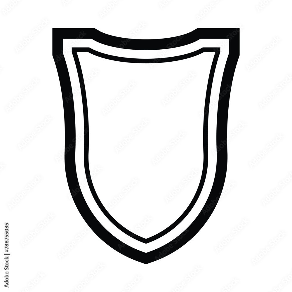 shield line icon vector illustration design shield line icon vector illustration design