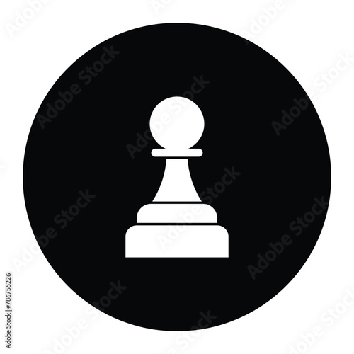 chess pawn logo vector © Ida