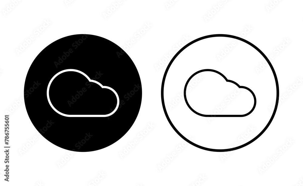 Cloud icon set. cloud vector icon Cloud icon set. cloud vector icon