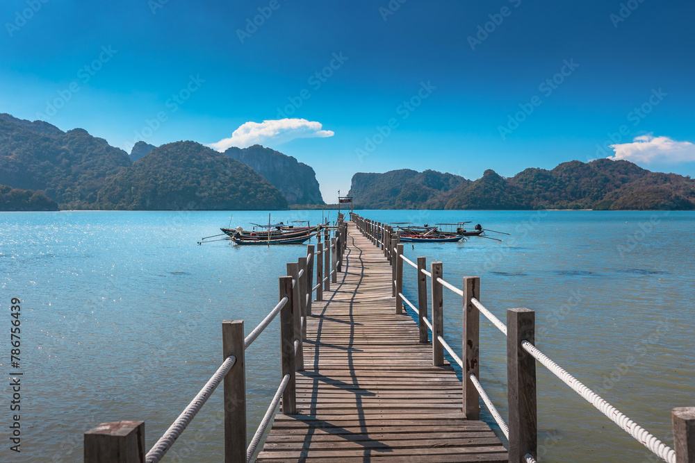 Taled pier in Nakorm Sri Thammaraj Thailand