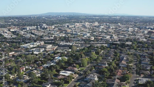 Wallpaper Mural Aerial shot of Culver City Los Angeles and residence and commercial buildings Torontodigital.ca