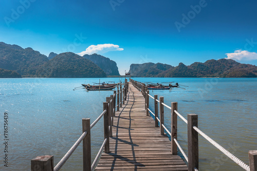 Taled pier in Nakorm Sri Thammaraj Thailand