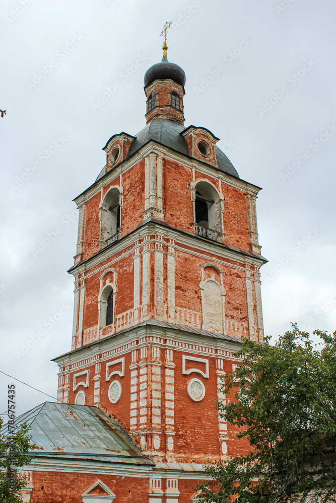 Bell tower, walls, Watch tower. Goritsky Monastery. Pereslavl-Zalessky, Russia.