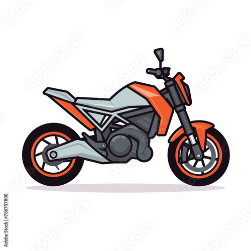 Classic motorcycle vector illustration