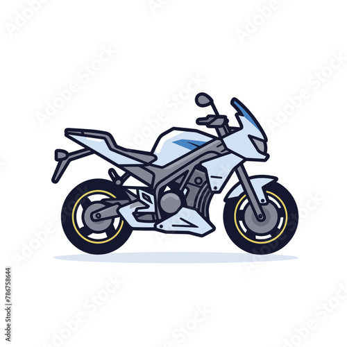 Motorcycle icon design template  motorbike motor logo vector illustration