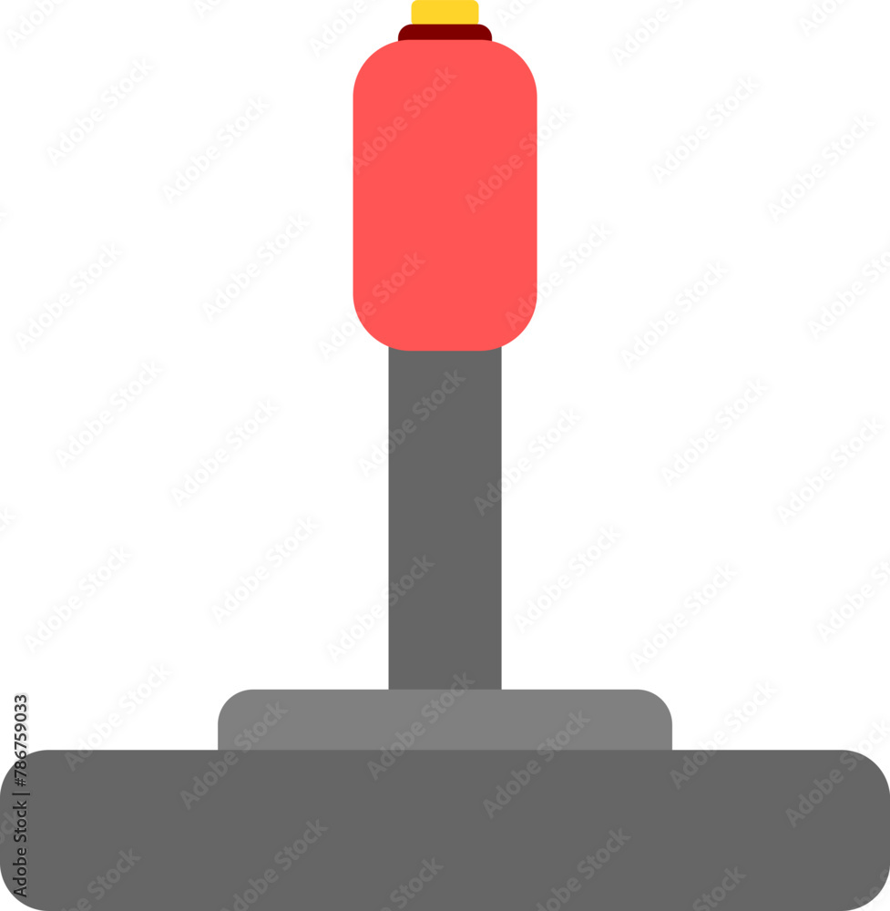 Retro video game controller in red color. Retro video game controller icon. Retro video game controller in red color. Retro video game controller icon.