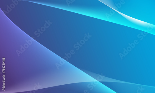 Abstract background, beautiful blue gradient, white wavy lines. and simple presentation concepts.