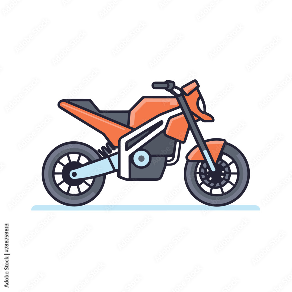 Motor bike vector isolated Motor bike vector isolated