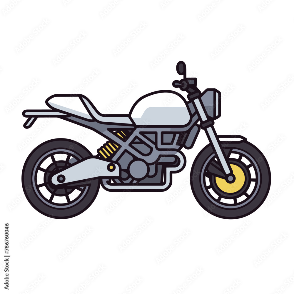 Fototapeta premium Motorcycle vector isolated